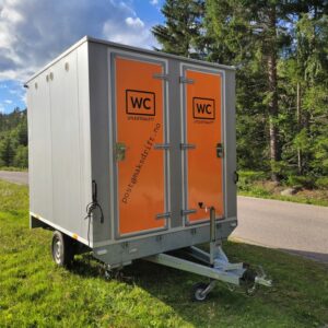 Toalettvogn med 4 tanktoaletter